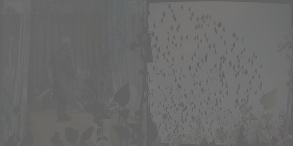 20. The Departure, 2002-2004, acrylic/oil/print/canvas, 200x400cm (grey)