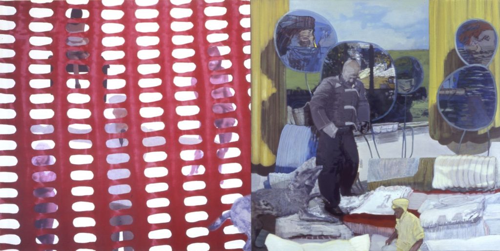 31. Research, 2006, acrylic/oil/print/canvas, 200 x 400 cm