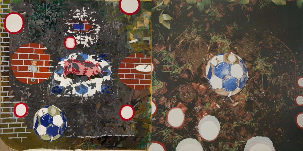 8. Playground, 2012, acrylic/oil/collage/print/canvas, 200 x 400 cm