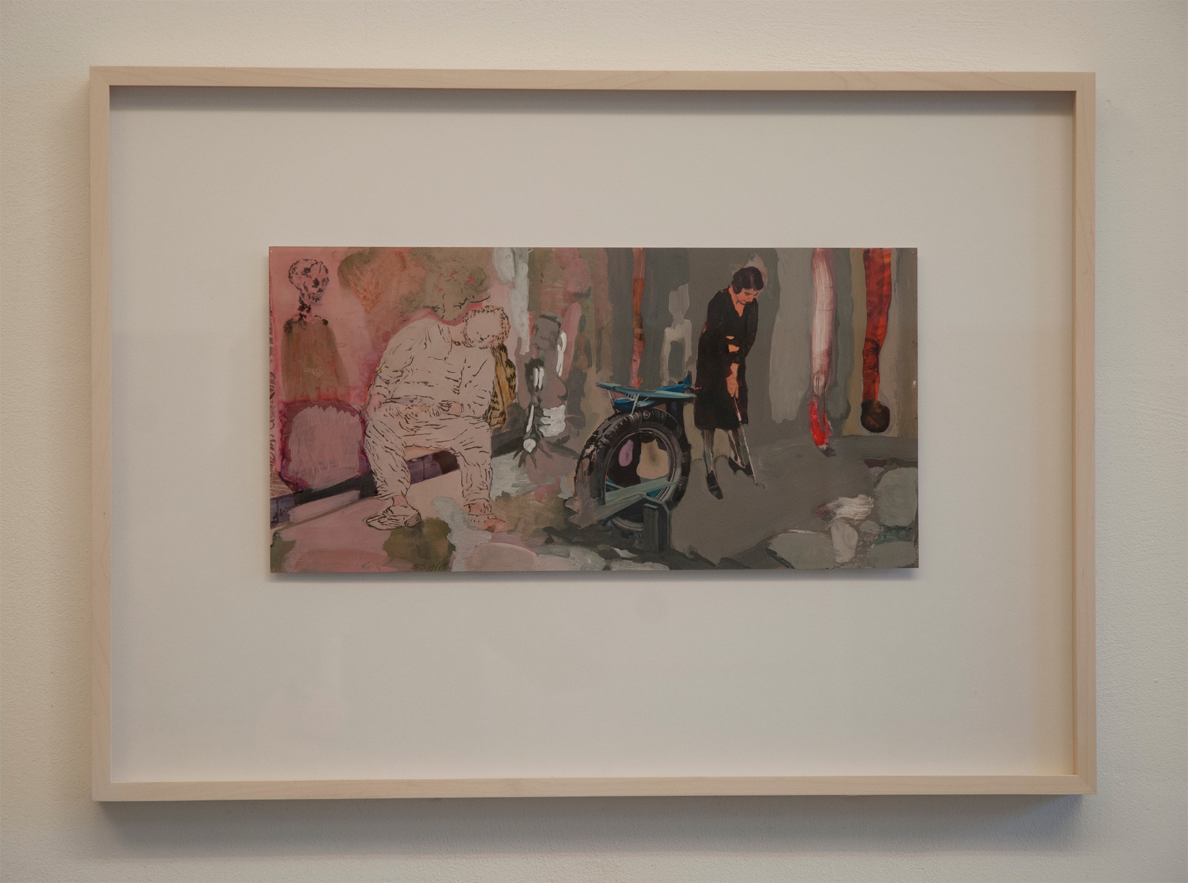 Framed Work 20x40cm, Frame (43x63cm)