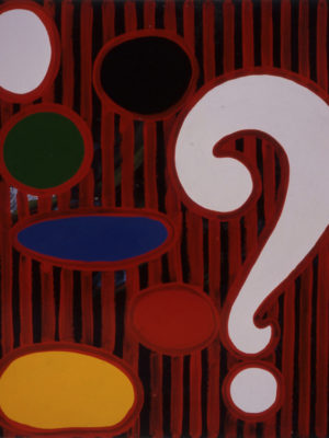 Q&A,1992, acryl/oil/canvas, 175x140cm